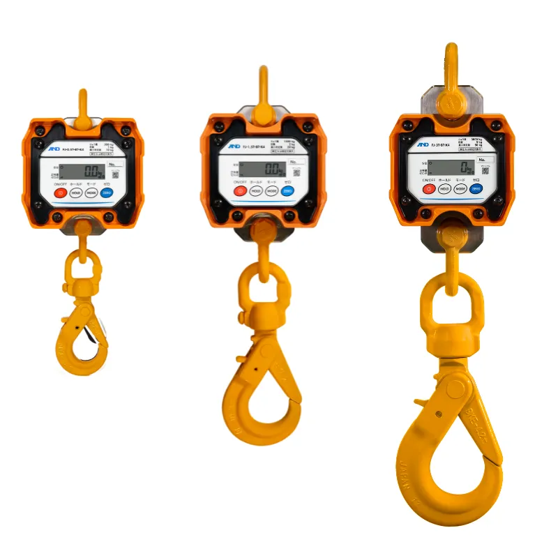 A&D 検定付 外部表示器付 クレーンスケール FJ-BT-K4シリーズ｜ひょう量500～3,000kg最小表示1～5kg