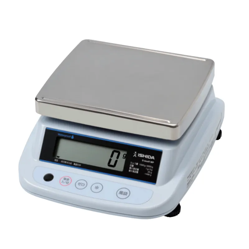 イシダ 検定付 防水 デジタルはかり S-boxR WP-3D 3kg 両面表示