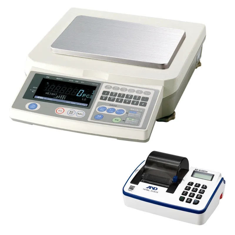 A&D カウンティングスケール FC-500i：サーマルプリンタAD-8129TH付き