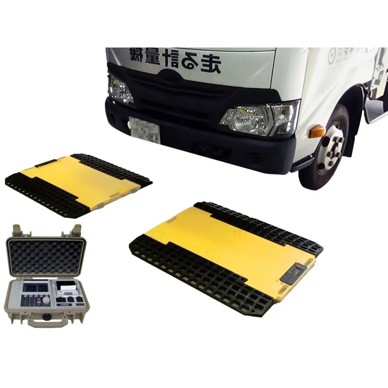 ㈱守隨本店 無線式ポータブルトラックスケール スーパーJUMBO MAXⅡ SJ6-10Ⅱ：静止計量・6PAD仕様・ひょう量10t/１パッドあたり