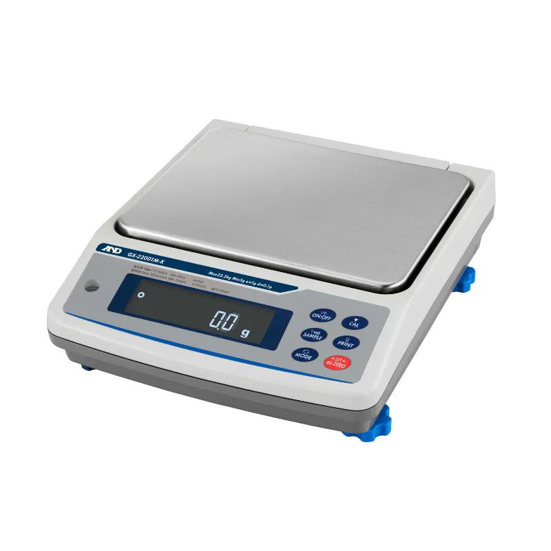A&D 検定付 防塵・防水 中量級電子天秤 GX-22001M-K：校正用分銅内蔵型　出荷時一般校正証明書付
