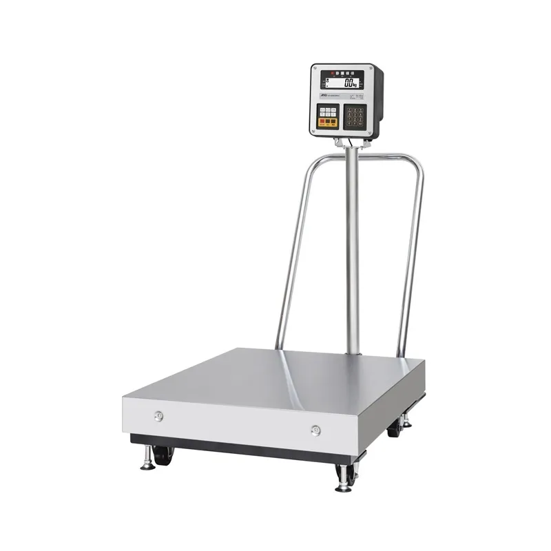 A&D 検定付 本質安全防爆大型台はかり HV-600KCEPB-K：取手/キャスター付き (地域番号3)　 出荷時一般校正証明書付