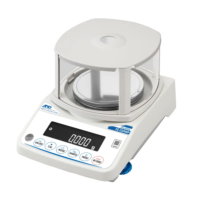 防塵・防水型分析電子天びん FZ-123WP 校正用分銅内蔵型