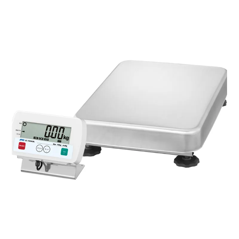 防塵・防水型電子台はかり  ＳＣ-１５０ＫＢＬ  セパレート型(ポール無)　出荷時JCSS校正証明書付