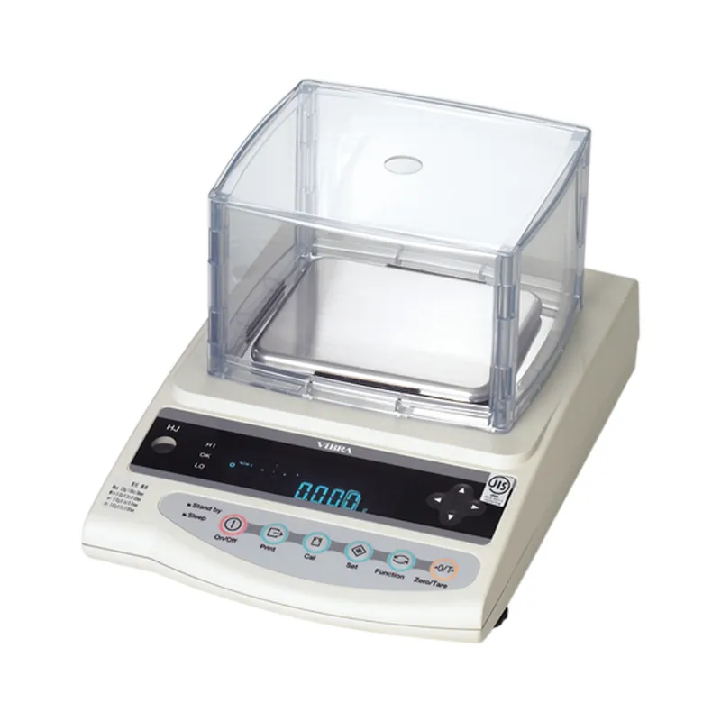 新光電子(VIBRA)高精度天秤 HJRⅡ-620 校正分銅内蔵型｜ひょう量：620g 最小表示：0.001g【生産終了】