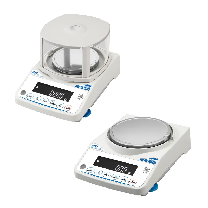 A&D 取引・証明用防塵防水型汎用電子天秤 FZ-WP-Kシリーズ｜最小表示0.01g～0.1g ひょう量122g～3200g｜校正用分銅内蔵