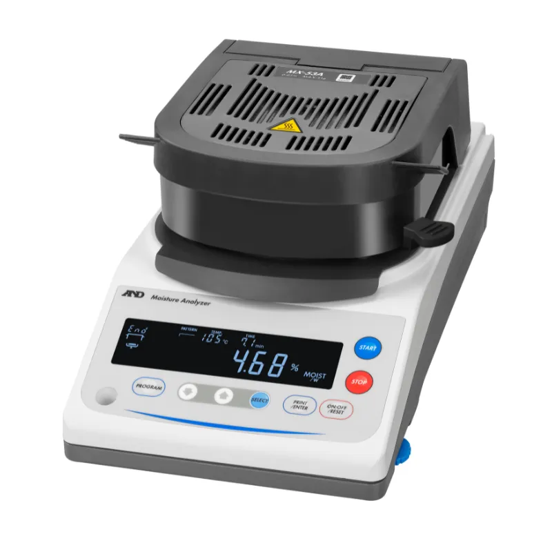 A&D 水分計 MX-53A：液晶表示モデル　出荷時JCSS校正証明書付