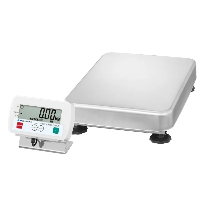 取引・証明用防塵・防水型電子台はかり  ＳＣ-１５０ＫＢＬ-Ｋ  セパレート型(ポール無)　出荷時JCSS校正証明書付