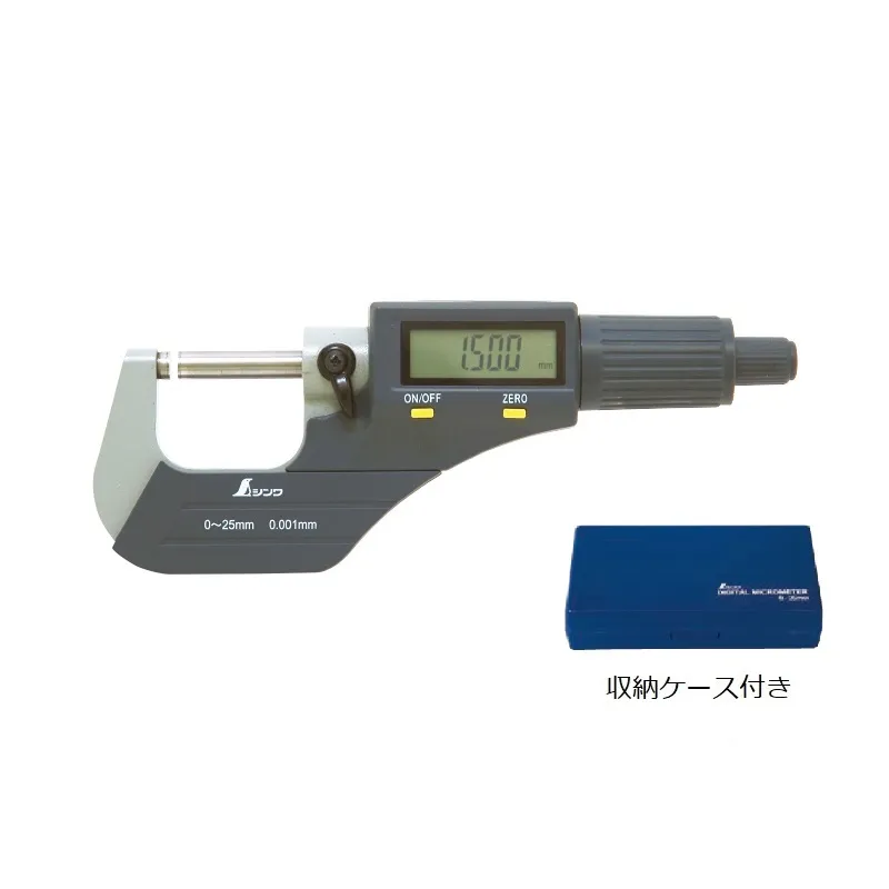 19088：デジタルマイクロメーター０～２５mm JCSS校正証明書付