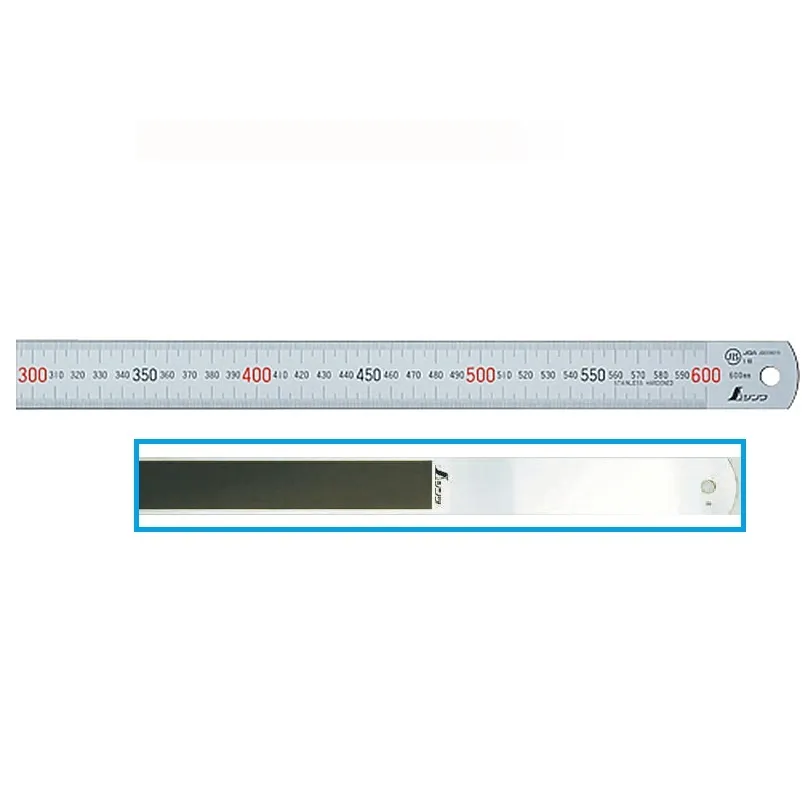 82826：マグネチックスケールシルバー６０cmＪＩＳ JCSS校正証明書付