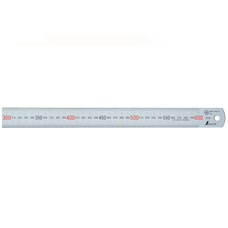 19016：直尺　シルバー　60cmＪＩＳ JCSS校正証明書付