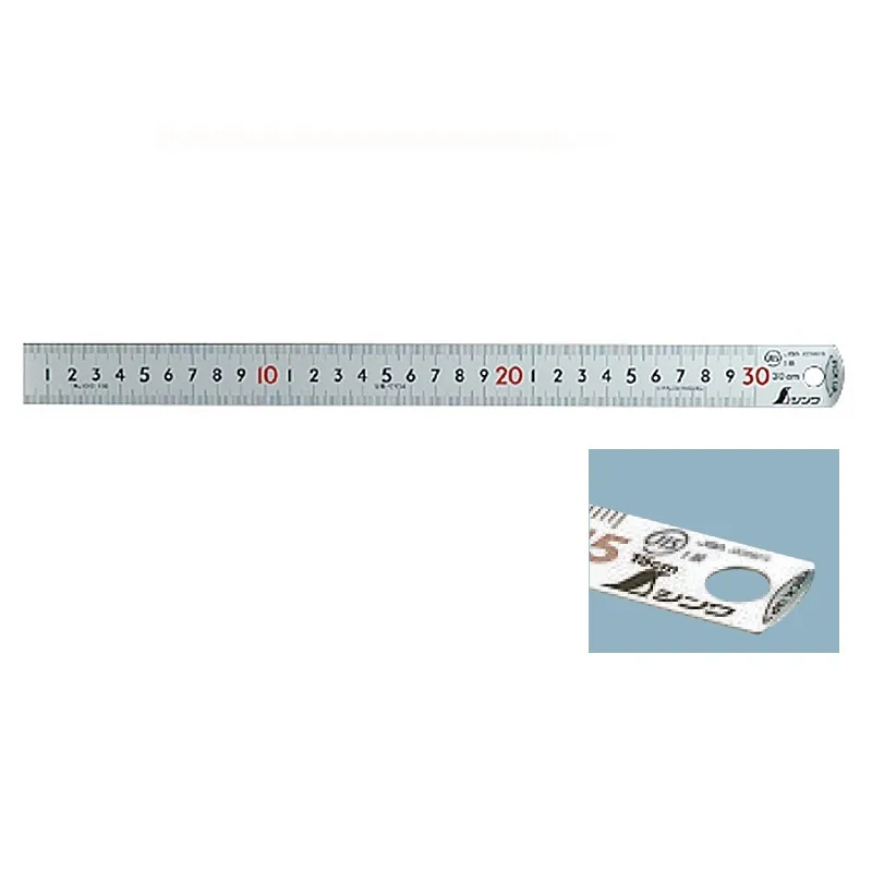 19023：ピックアップスケール　シルバー　30cmＪＩＳ JCSS校正証明書付