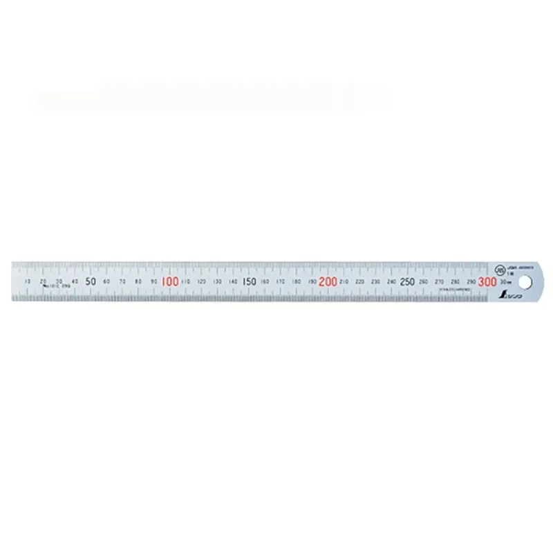 19019：直尺　ステン　30cmＪＩＳ JCSS校正証明書付