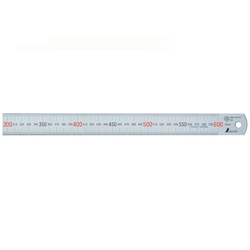 19020：直尺　ステン　60cmＪＩＳ JCSS校正証明書付