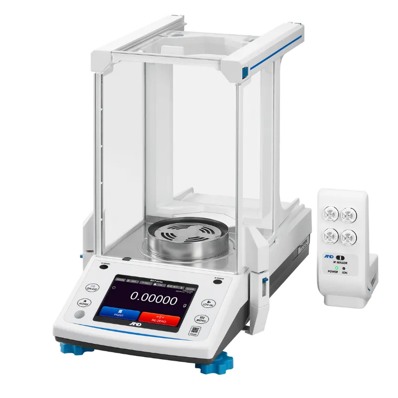 A&D オートドア付き分析天秤 BH-225DTE：タッチパネルモデル 出荷時JCSS校正証明書付き