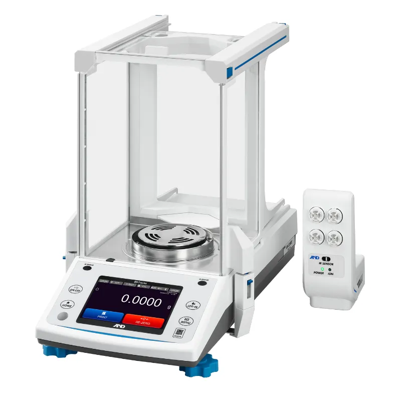 A&D オートドア付き分析天秤 BH-224TE：タッチパネルモデル 出荷時JCSS校正証明書付き