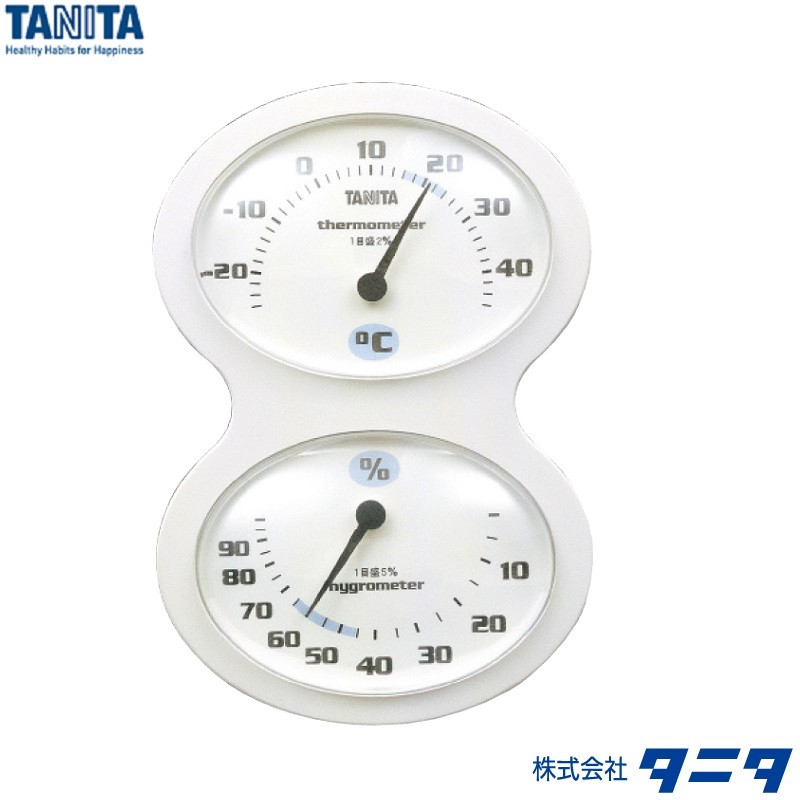 内祝い】 タニタ 温湿度計 ホワイト TT‐509‐WH discoversvg.com